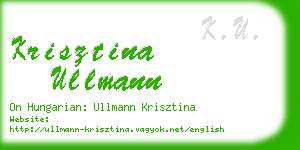 krisztina ullmann business card